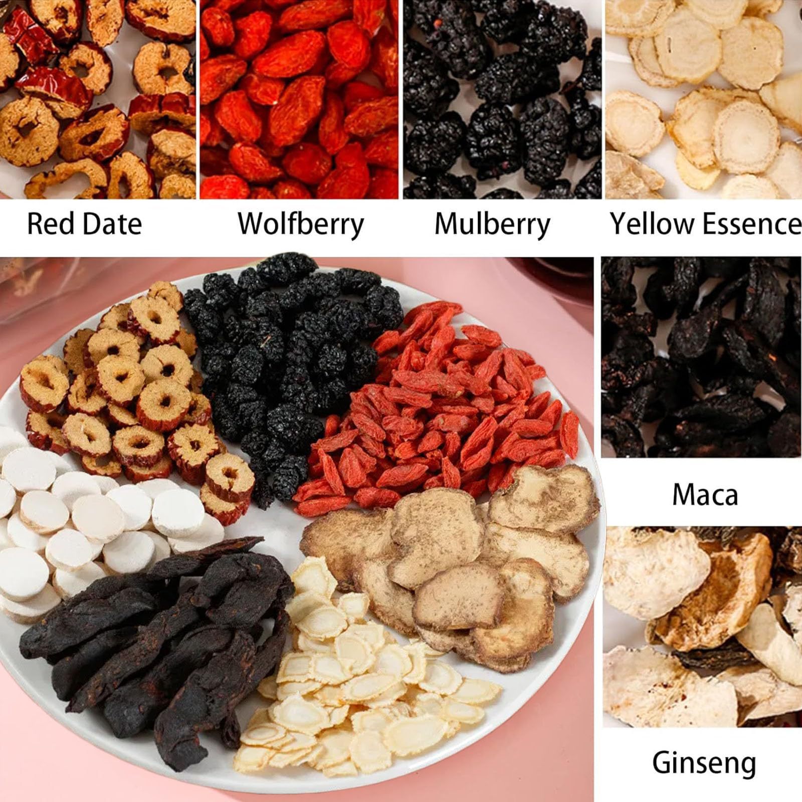 Herbal Wellness Products - Ginseng Five Treasures Tea, Natural Organic
