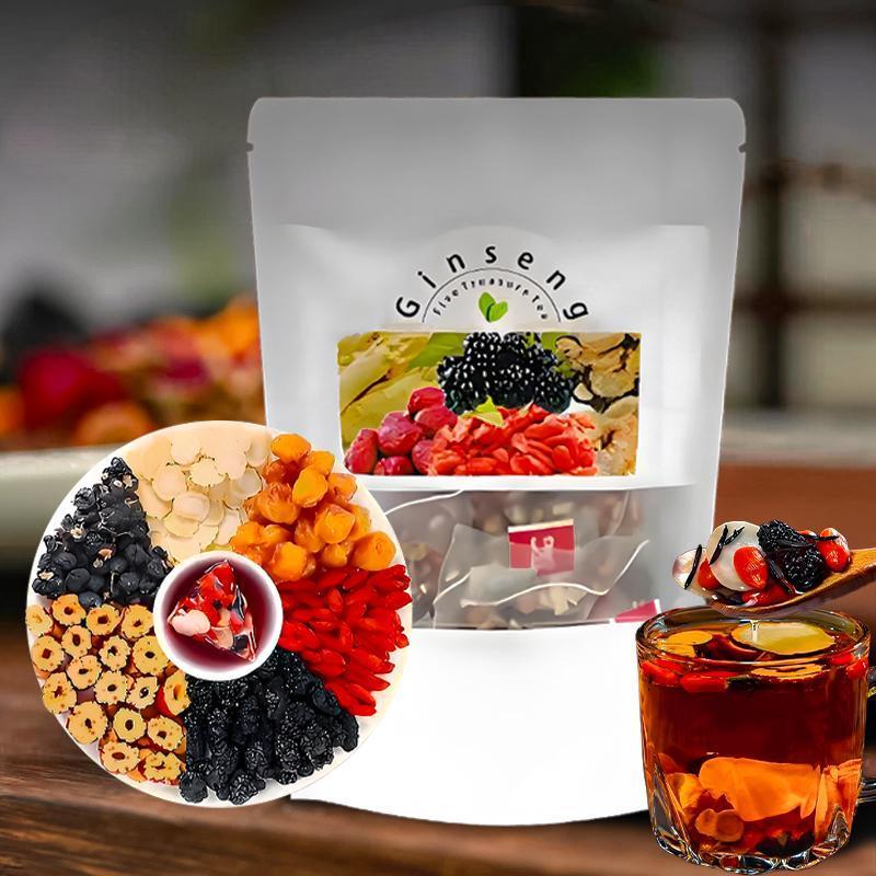 Ginseng Five Treasure Tea Natu - Herbal Wellness Products avaliação e preço