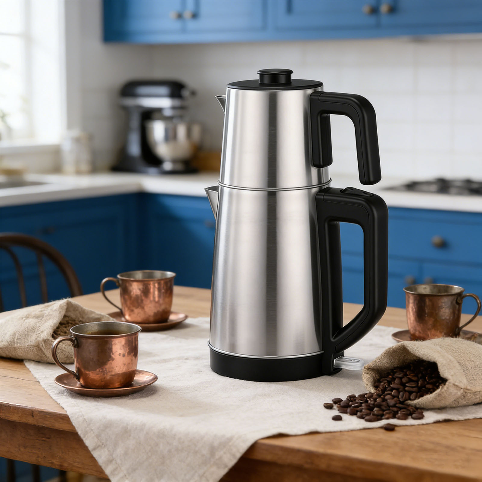 Electric Turkish Kettle Set St - Herbal Wellness Products avaliação e preço
