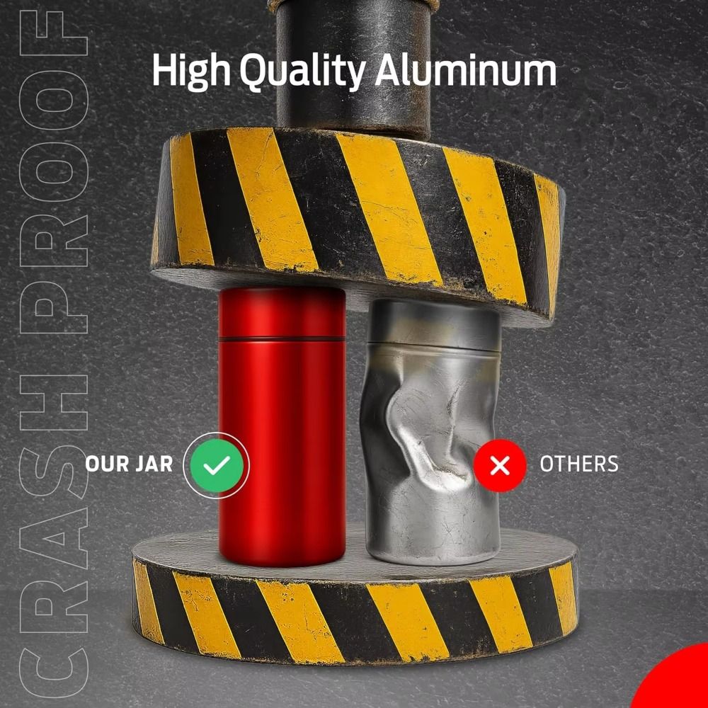 New Portable Aluminum Jar 50ml - Herbal Wellness Products avaliação e preço