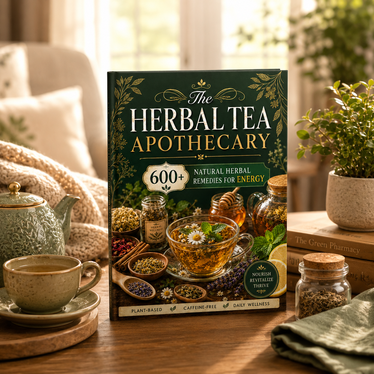 Herbal Tea Health Handbook A5  - Herbal Wellness Products avaliação e preço