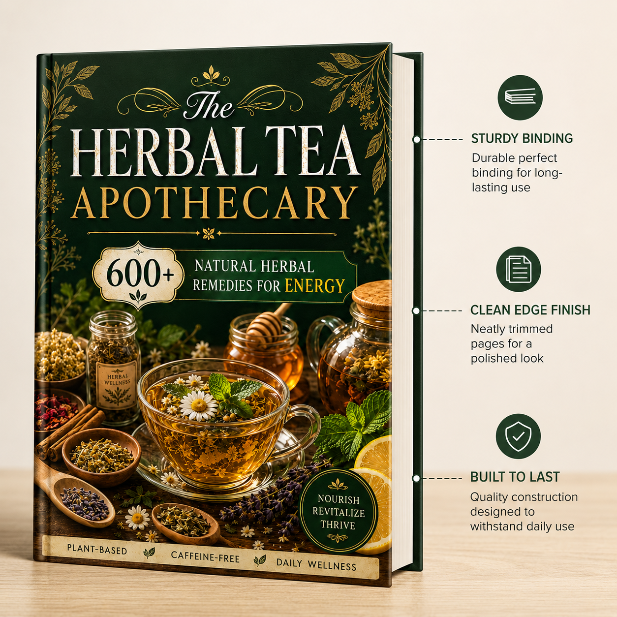 Herbal Tea Health Handbook A5  - Herbal Wellness Products avaliação e preço